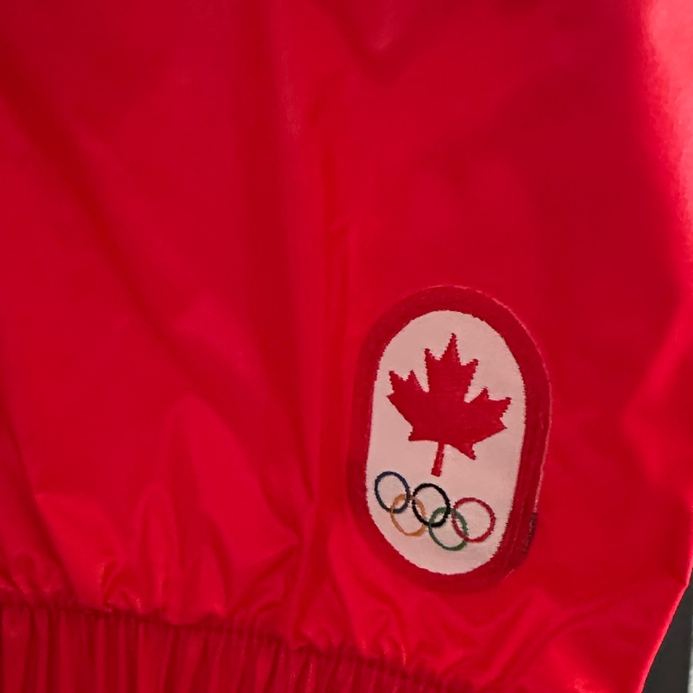 New Hudson’s Bay HBC Red man Jacket windbreaker coat white Olympic - Picture 4 of 5